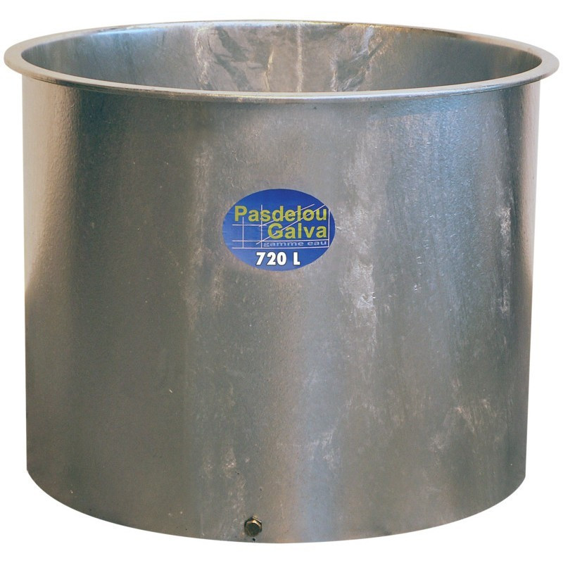 Bac à eau cheval métallique galvanisé 720L - Le Paturon