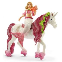 Figurine Sirène Feya sur licorne de mer Schleich