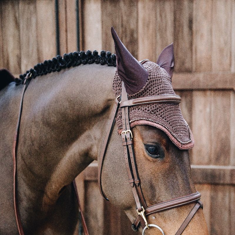 Bonnet anti-mouches cheval Wellington Glitter Band Kentucky - Le Paturon