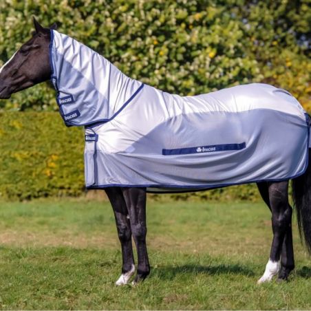 Couverture anti-mouche cheval imperméable Couvre-cou Buzz-off Rain Neck Bucas - Le Paturon