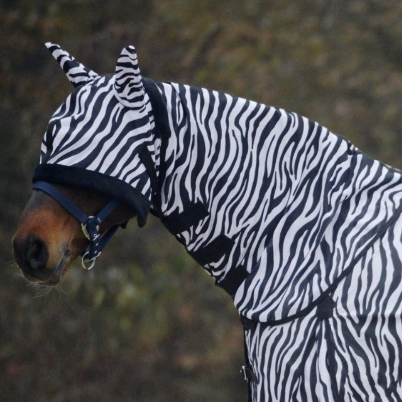 Camail anti mouche cheval Zebra Waldhausen - Le Paturon
