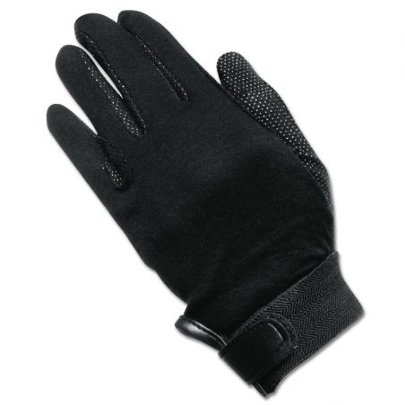 Gants d’équitation coton Elt noir - Le Paturon