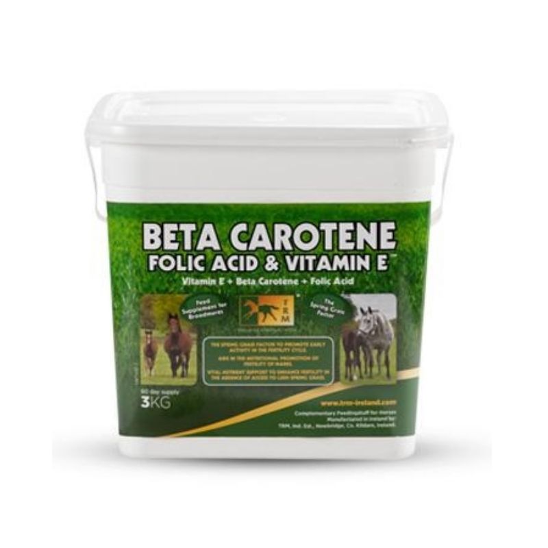 Poudre orale fécondité jument Béta-carotène/acide folique/vitamine E 3kg TRM - Le Paturon