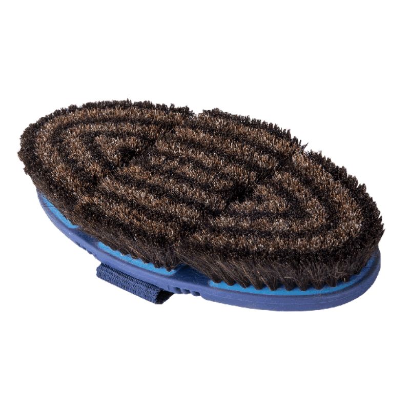 Brosse cheval finition crin Flex Waldhausen bleu azur - Le Paturon