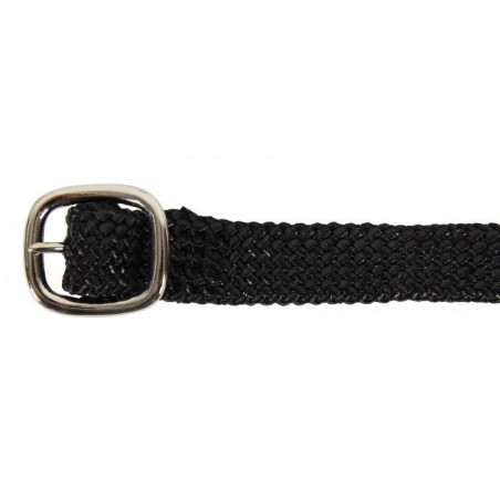 Lanières éperons équitation Waldhausen nylon tressé argent - Le Paturon