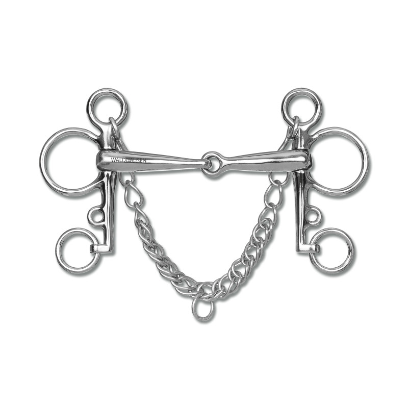 Mors Pelham Waldhausen cheval inox massif - Le Paturon