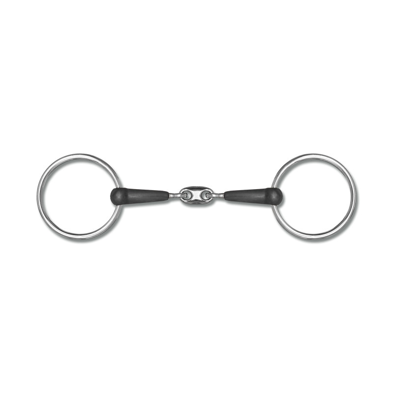 Mors double brisure Waldhausen caoutchouc cheval - Le Paturon