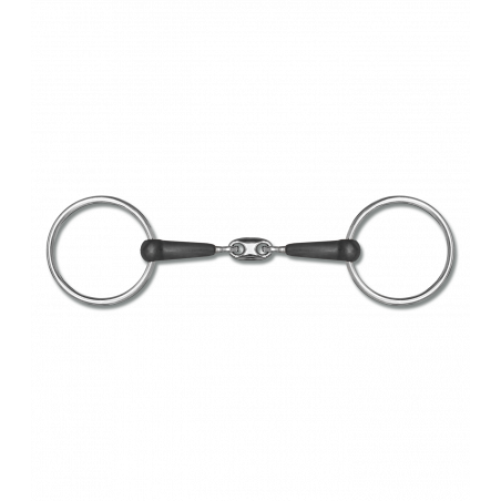 Mors double brisure Waldhausen caoutchouc cheval - Le Paturon