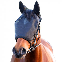 Masque Equilibirum Net Relief anti mouche cheval travail oreilles anti-uv - Le Paturon