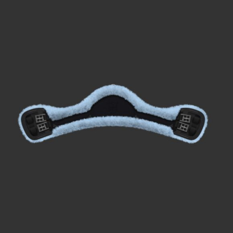 Sangle courte Mattes personnalisable Athletico SLIM LINE cheval doublée mouton - Le Paturon