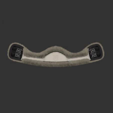 Sangle courte Mattes personnalisable Demi-Lune SLIM LINE cheval doublée mouton - Le Paturon