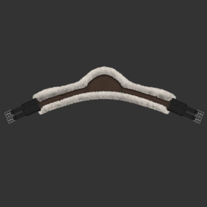 Sangle longue Mattes personnalisable Athletico SLIM LINE cheval doublée mouton - Le Paturon