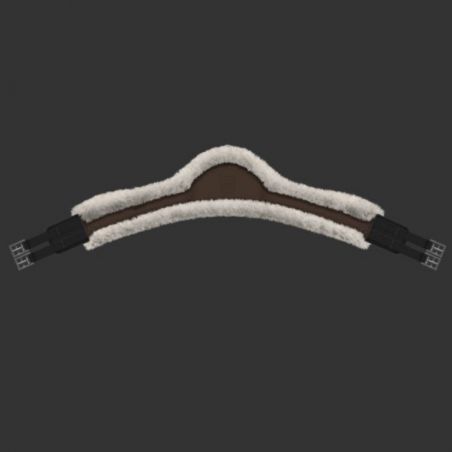 Sangle longue Mattes personnalisable Athletico SLIM LINE cheval doublée mouton - Le Paturon