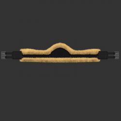 Sangle longue Mattes personnalisable asymétrique SLIM LINE cheval doublée mouton - Le Paturon