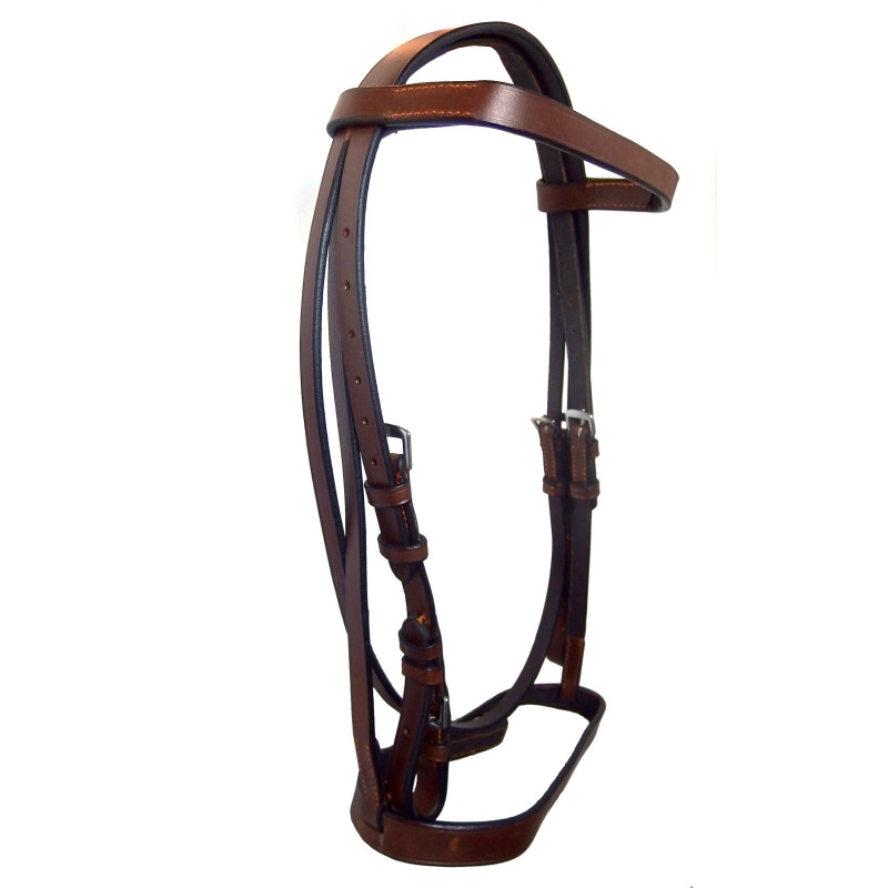 Bridon Cavalhorse muserolle française cuir huilé cheval - Le Paturon