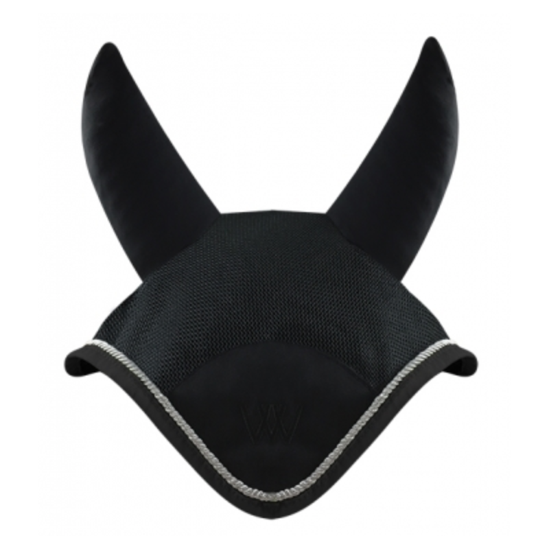 Bonnet anti-mouche Woof Wear Color Fusion cheval ergonomique noir - Le Paturon