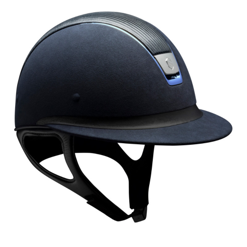 Casque Samshield Miss Shield Premium liseré de couleur marine - Le Paturon