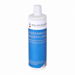 Huile Waldhausen cire d'abeille 500 ml cuir équitation - Le Paturon