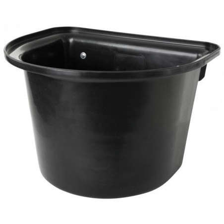 Mangeoire De Porte Kerbl 12 Litres - Avec Crochet Suspension Métallique, Pour Écurie, Box, Van - Bleu - 4