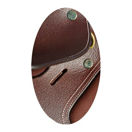 Selle cheval CSO Closer Contact doublée arcade arçon ajustable chêne - Le Paturon