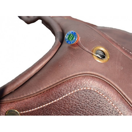 Selle cheval CSO Closer Contact doublée arcade arçon ajustable chêne - Le Paturon