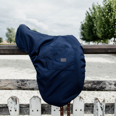 Housse selle Kentucky matelassée marine - Le Paturon