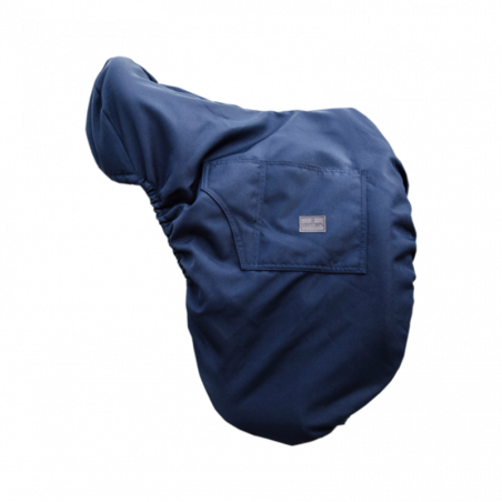 Housse selle Kentucky matelassée marine - Le Paturon