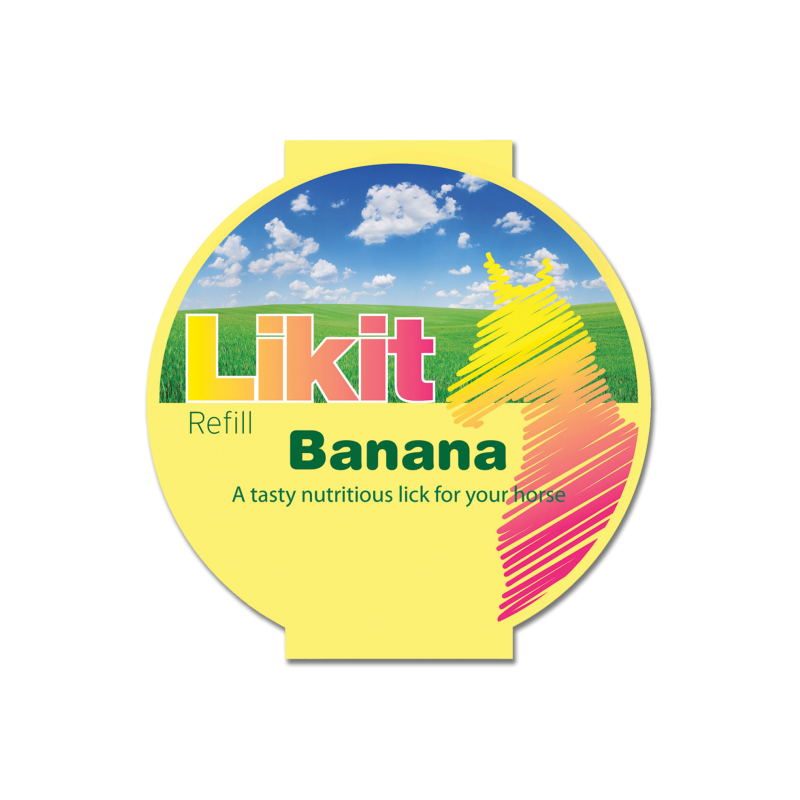 Assortiment Likit cheval 3 pierres de 650g banane - Le Paturon