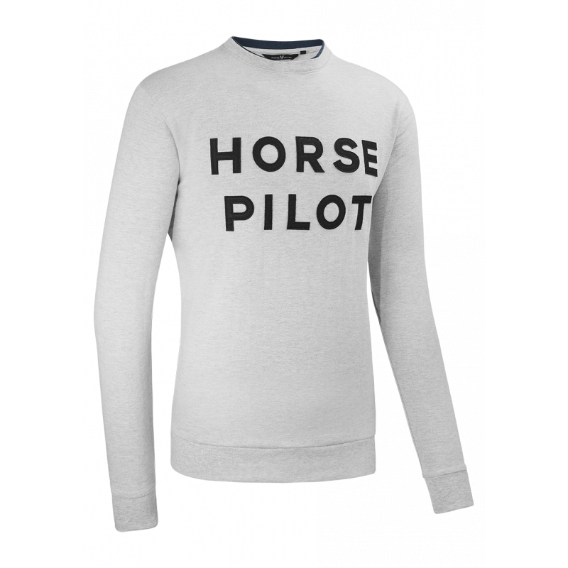 Sweat Summer Horse Pilot homme léger gris - Le Paturon