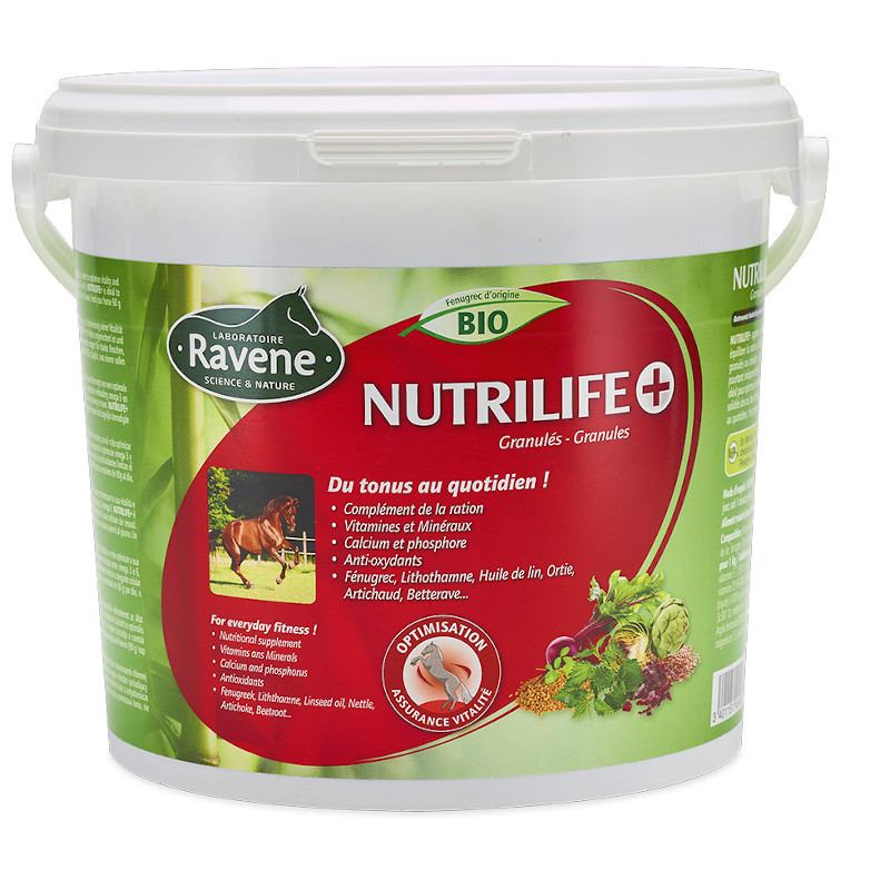 Nutrilife + Ravene - Vitamines cheval 2,7kg - Le Paturon