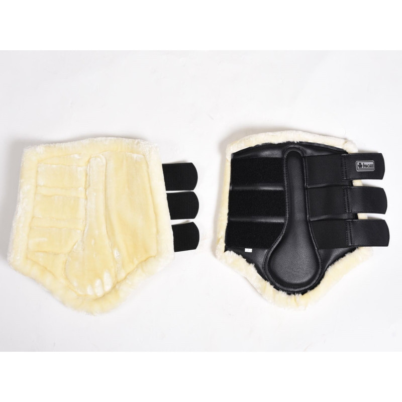Guêtres dressage cheval Bucas mouton noir - Le Paturon