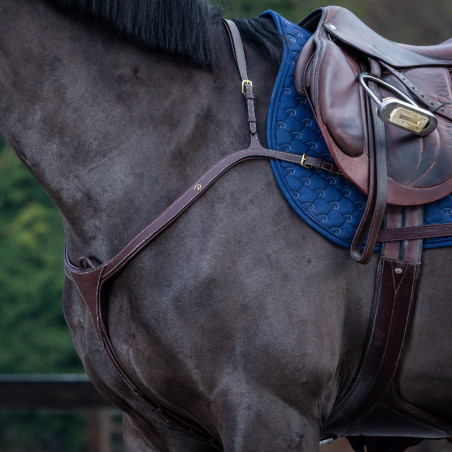 Collier de chasse Dy'on Collection cheval à long pont noisette - Le Paturon