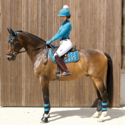 Tapis Woof Wear Satin Vision cheval bleu - Le Paturon