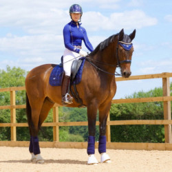 Tapis Woof Wear Satin Vision dressage cheval marine - Le Paturon