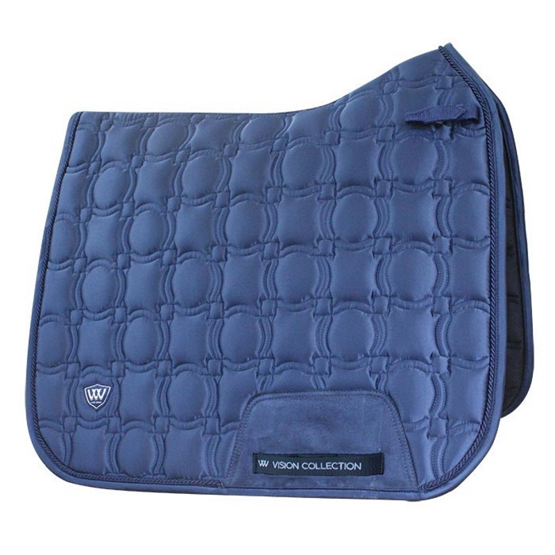 Tapis Woof Wear Satin Vision dressage cheval marine - Le Paturon