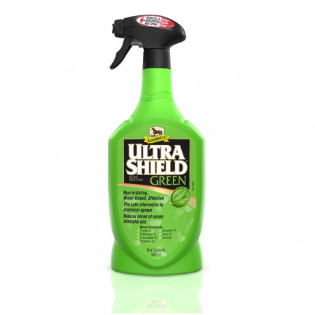 Ultrashield Green Absorbine spray anti-mouche cheval 946ml - Le Paturon
