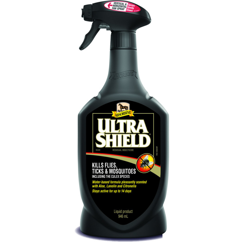 Ultra Shield Spray anti-mouche cheval Absorbine - Le Paturon