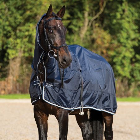 Couverture shetland imperméable 600 deniers et 200 gr bleu marine - JMR Couverture shetland imperméable 600 deniers et 200 gr bleu marine - JMR