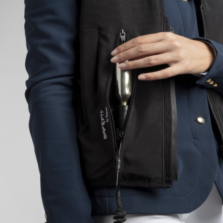 Gilet airbag cavalier Safefit Seaver équitation noir - Le Paturon