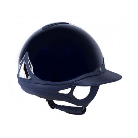 Casque Antarès Vernis Premium Eclipse Strass équitation bleu bleu - Le Paturon