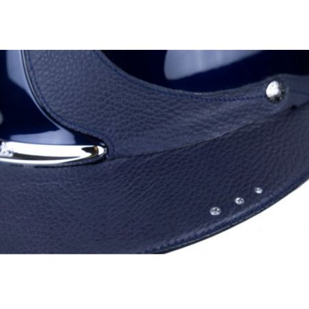 Casque Antarès Vernis Premium Eclipse Strass équitation bleu bleu - Le Paturon