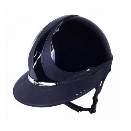 Casque Antarès Vernis Premium Eclipse Strass équitation bleu bleu - Le Paturon