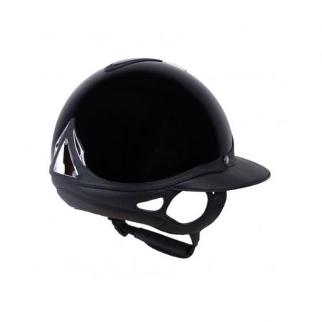 Casque Antarès Vernis Premium Eclipse Strass équitation noir noir - Le Paturon