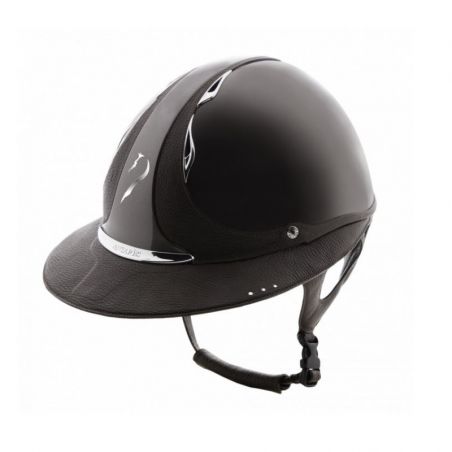 Casque Antarès Vernis Premium Eclipse Strass équitation bison - Le Paturon