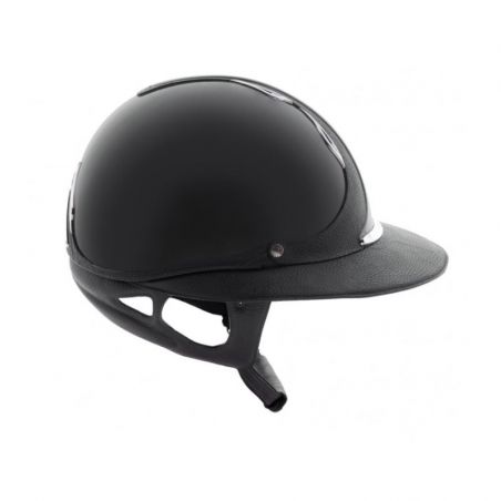 Casque Antarès Vernis Premium Eclipse Strass équitation gris - Le Paturon