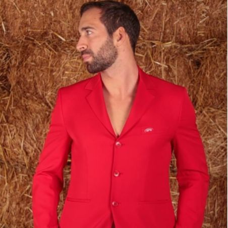 Veste de concours GPA Naska unie équitation rouge - Le Paturon