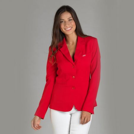 Veste de concours GPA Naska unie équitation rouge - Le Paturon