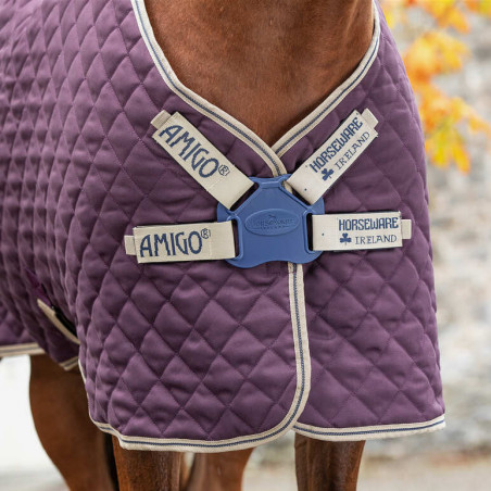 Couverture Horseware Amigo Stable Plus écurie avec couvre cou cheval - Le Paturon