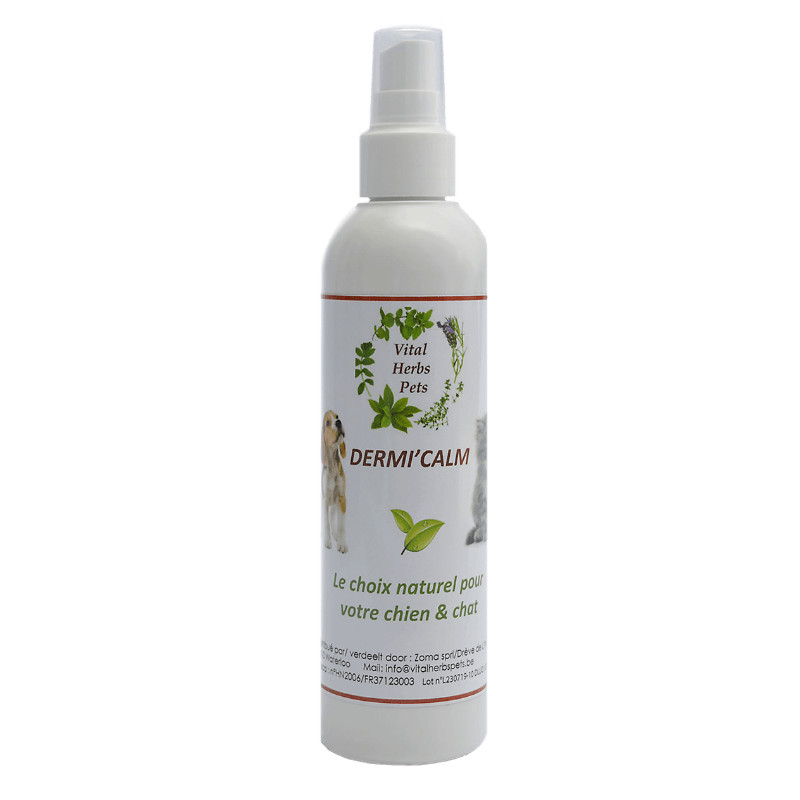 Dermi'Calm Vital Herbs chien et chat lotion apaisante - Le Paturon