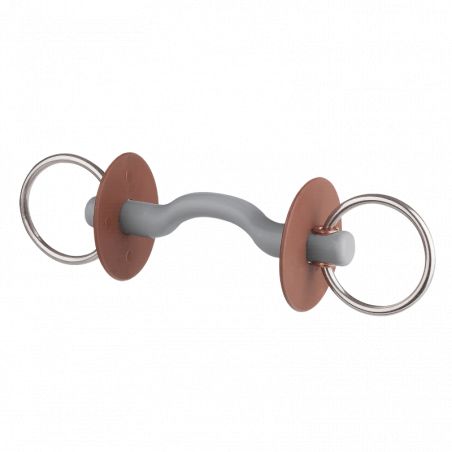 Mors Beris doux canon à passage de langue anneaux 6cm - Le Paturon